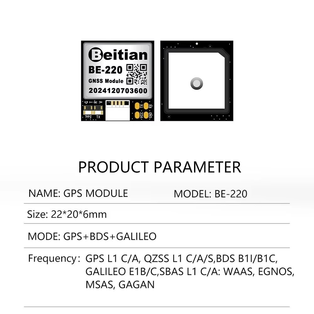 Drone Battery Plate - Módulo GPS Beitian BE-180 BE-220 BE-280