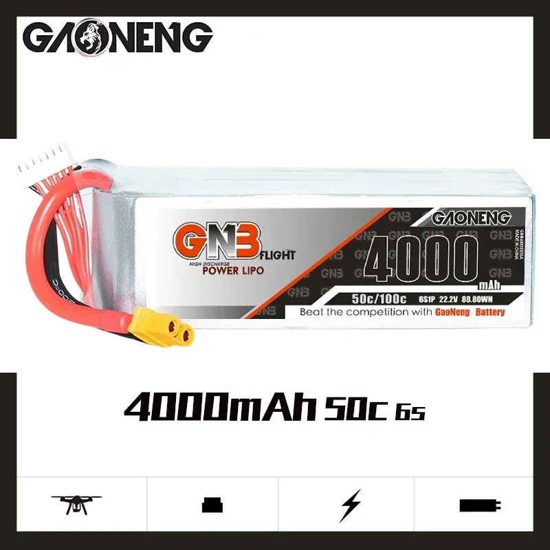 GAONENG GNB 4000mAh 6S 50C 100 - Drone Battery 4S avaliação e preço