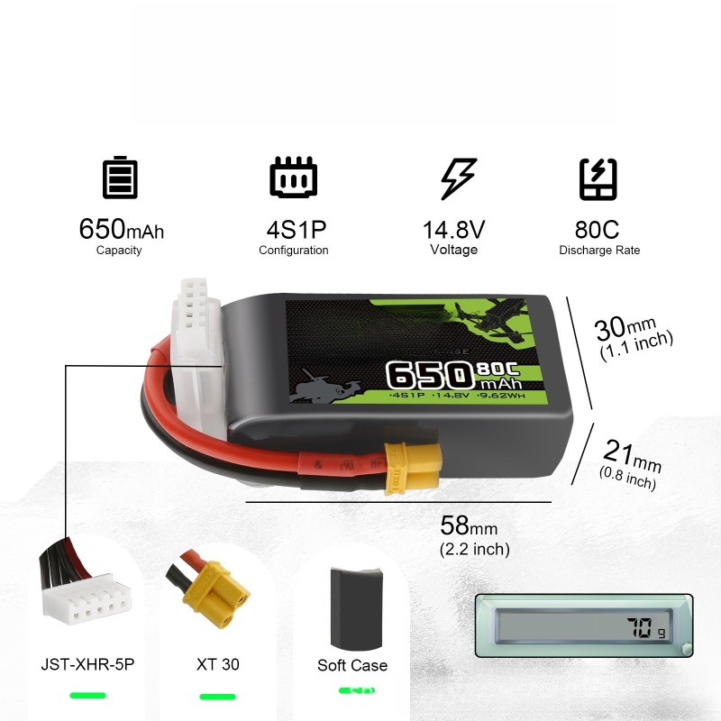 3S/4S/6S 35C/80C/100C 650mAh/1 - Drone Battery 4S avaliação e preço