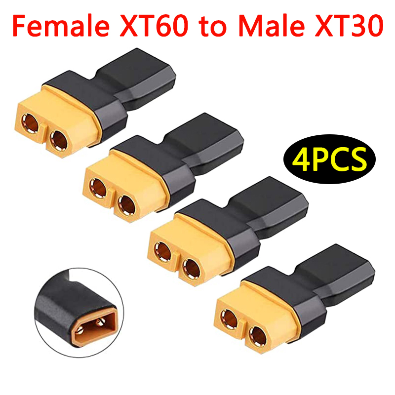 4 pçs xt60 para xt30 plug fême - Drone Battery Charger avaliação e preço
